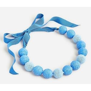 25. J.Crew Faux-raffia-and-bead gumball necklace